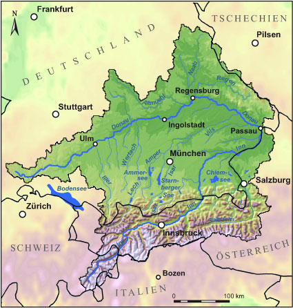 Das Untersuchungsgebiet: Die Obere Donau